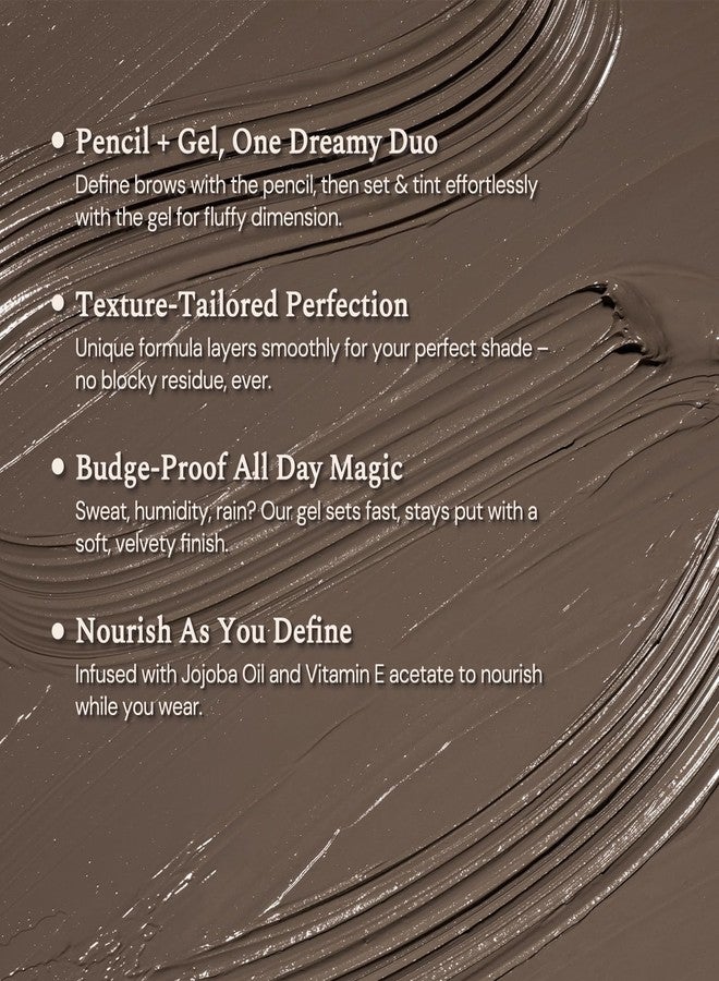 Flower Knows The Sweetie Bear Dual-Ended Brow Gel & Pencil,Long Lasting with Precision Tip,Eyebrow Definer Pencil,Creates Full,Natural-Looking,Tames and Combs Brow Brush(01 Taupe Brown) - Image 3